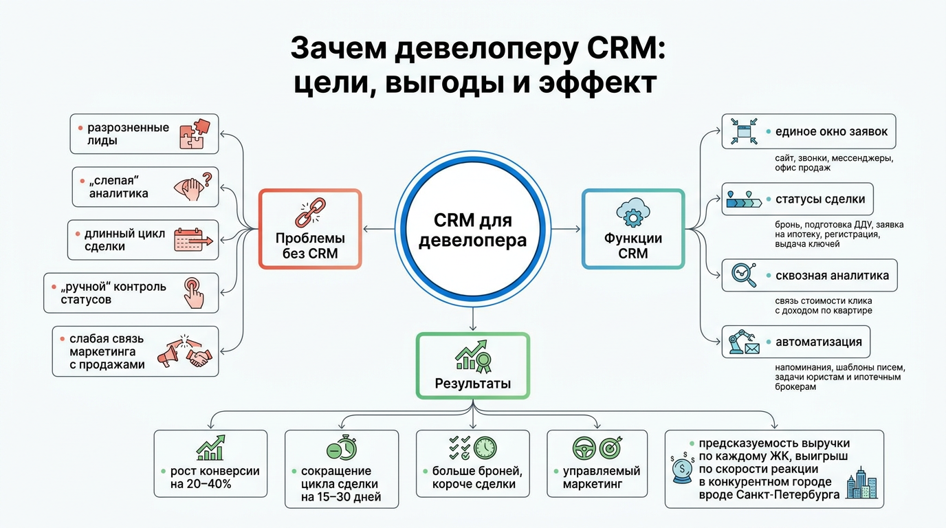 Зачем девелоперу CRM